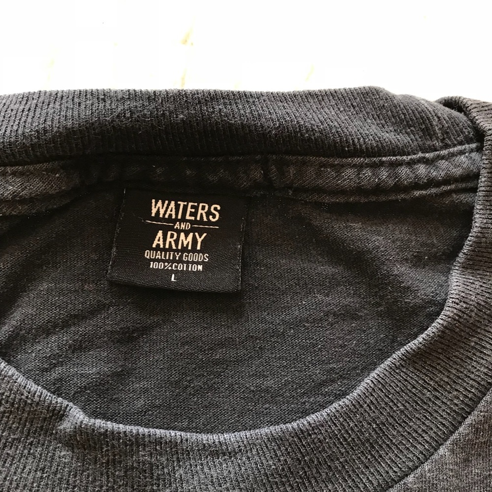 Waters and army tee size large